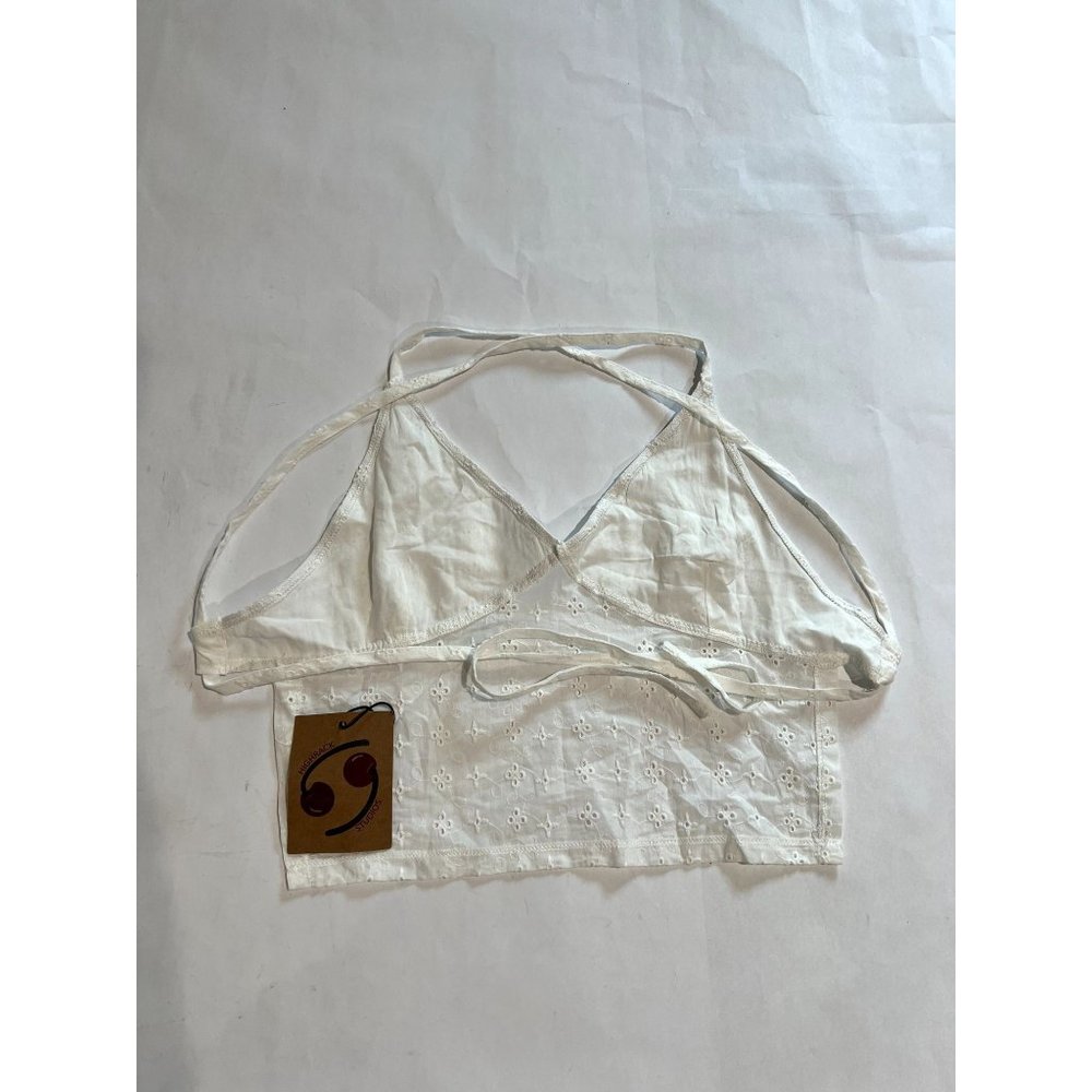 NWT Highrack Studios Peggy Backless Top in White Broderie - Picture 3 of 4